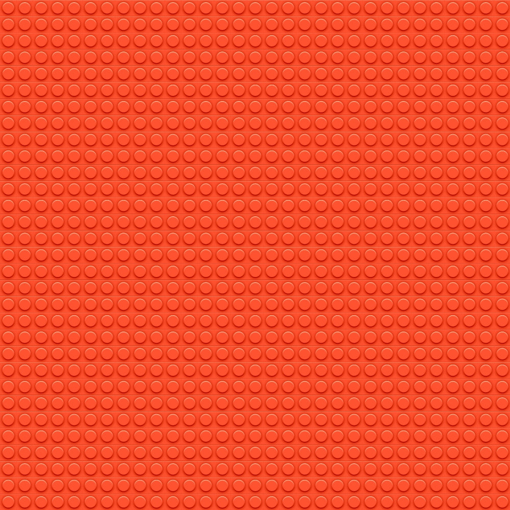 A textured surface with a grid of small, raised circles in a uniform, bright orange color.