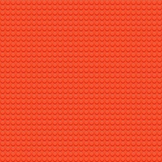 A textured surface with a grid of small, raised circles in a uniform, bright orange color.