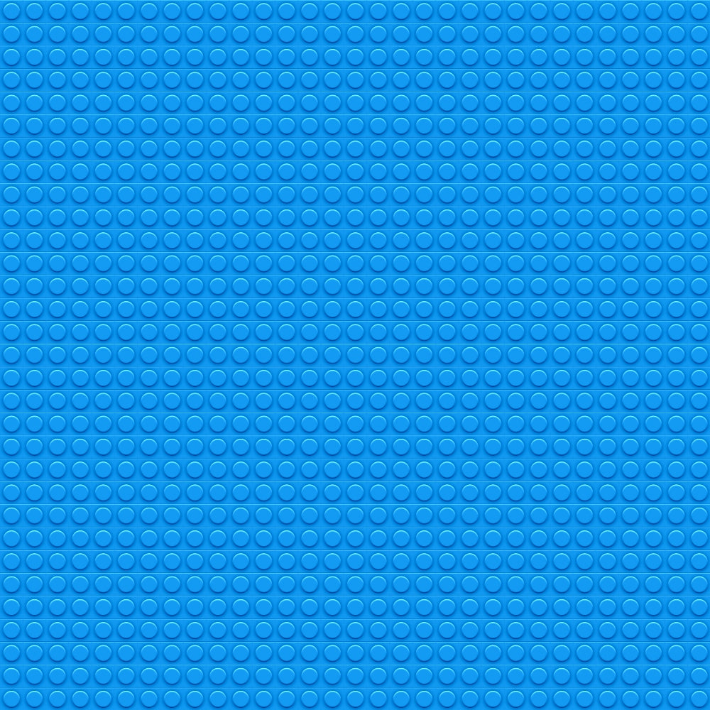 Blue textured surface with a grid pattern of circular bumps, resembling a toy building brick baseplate.