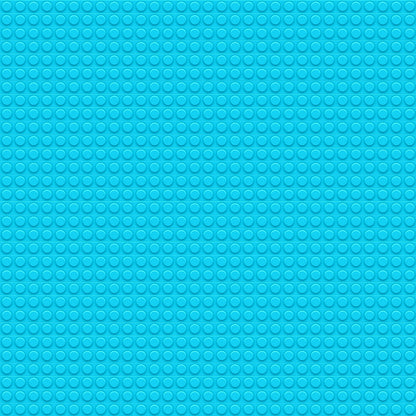 A blue surface with a grid of small, evenly spaced circular bumps.