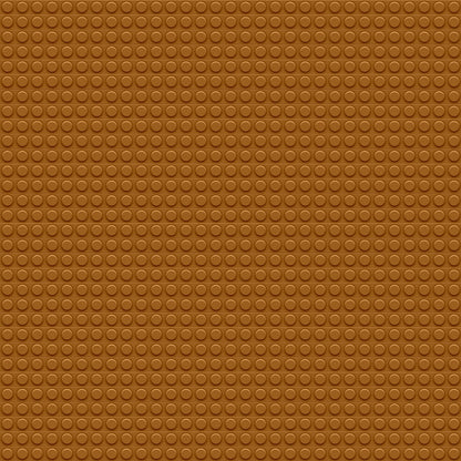 Brown textured surface with a grid of small, raised circular bumps.