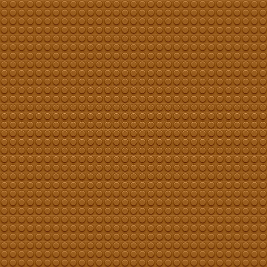 Brown textured surface with a grid of small, raised circular bumps.