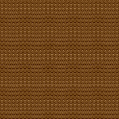 Brown textured surface with a pattern of small, round bumps arranged in a grid.