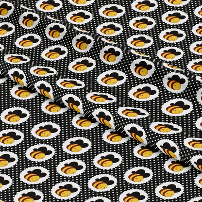 Bumble Bee Pattern 1 Quilting Cotton Fabric