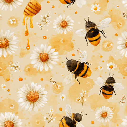 Busy Bee Pattern 14 Quilting Cotton Fabric