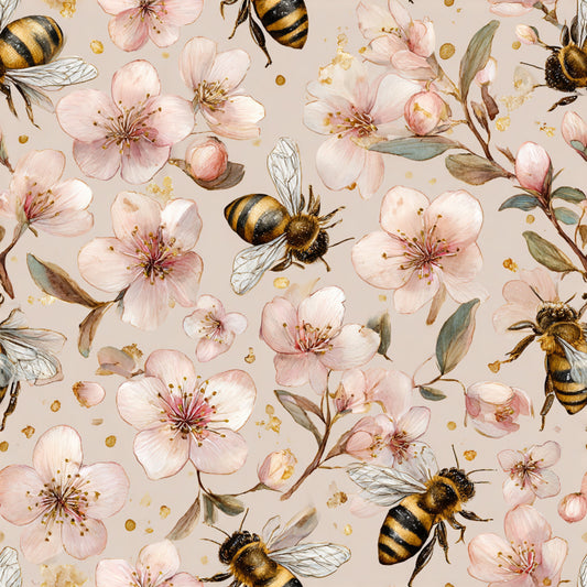 Busy Bee Pattern 16 Quilting Cotton Fabric