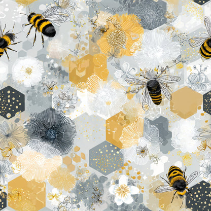 Busy Bee Pattern 20 Quilting Cotton Fabric