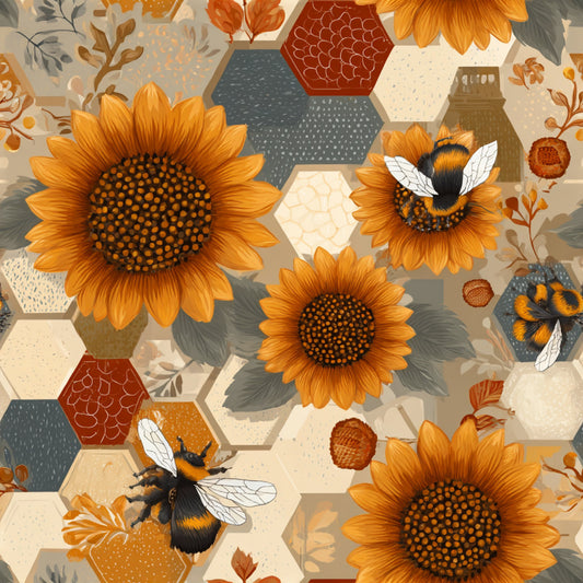 Busy Bee Pattern 21 Quilting Cotton Fabric