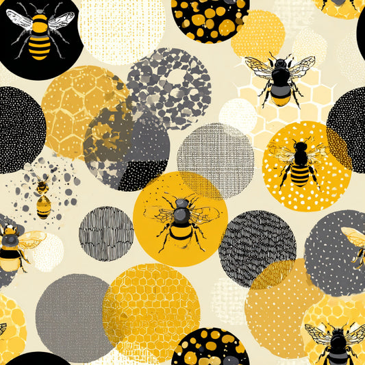 Busy Bee Pattern 24 Quilting Cotton Fabric