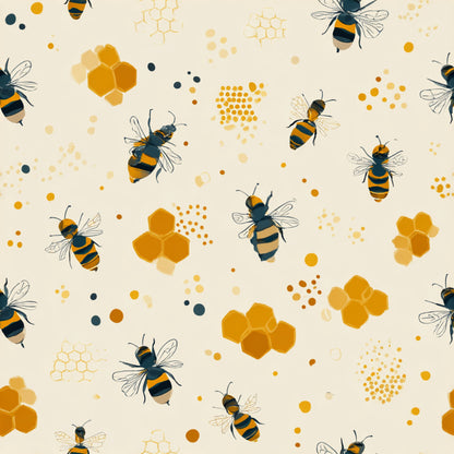Busy Bee Pattern 26 Quilting Cotton Fabric