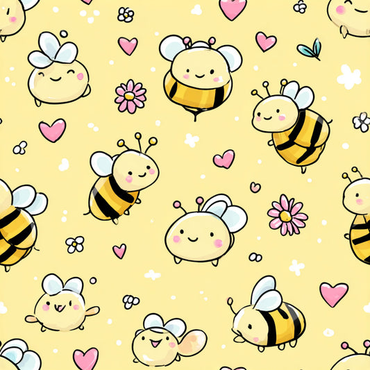 Busy Bee Pattern 29 Quilting Cotton Fabric
