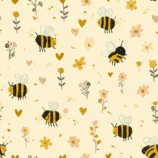 Busy Bee Pattern 3 Quilting Cotton Fabric