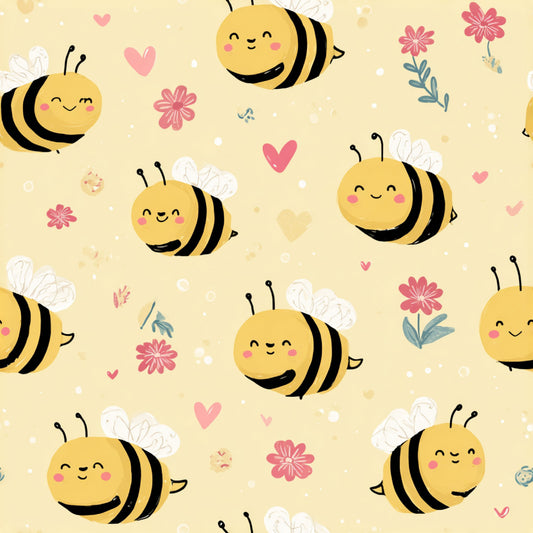Busy Bee Pattern 30 Quilting Cotton Fabric