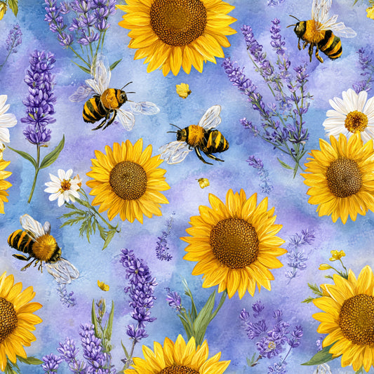 Busy Bee Pattern 42 Quilting Cotton Fabric
