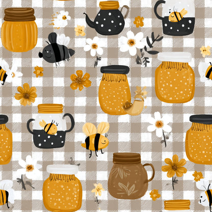 Busy Bee Pattern 45 Quilting Cotton Fabric