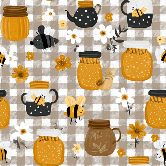 Busy Bee Pattern 45 Quilting Cotton Fabric