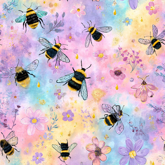 Busy Bee Pattern 46 Quilting Cotton Fabric