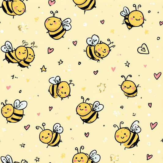 Busy Bee Pattern 48 Quilting Cotton Fabric