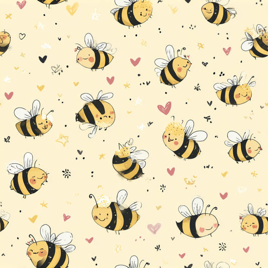 Busy Bee Pattern 49 Quilting Cotton Fabric