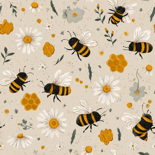 Busy Bee Pattern 51 Quilting Cotton Fabric