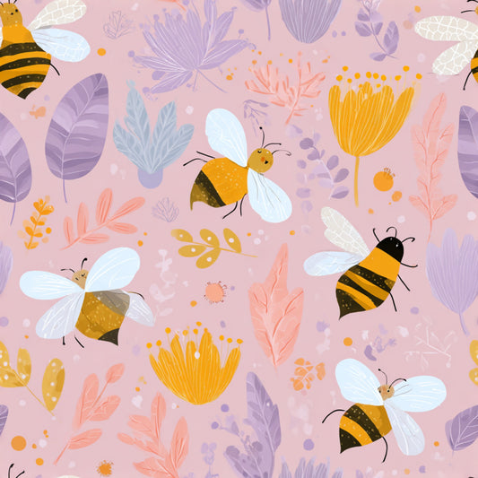 Busy Bee Pattern 53 Quilting Cotton Fabric