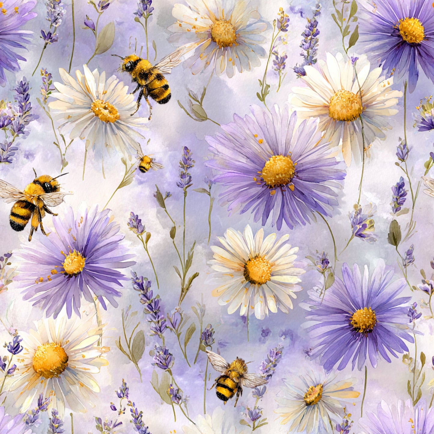 Busy Bee Pattern 9 Quilting Cotton Fabric