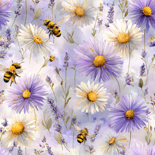 Busy Bee Pattern 9 Quilting Cotton Fabric