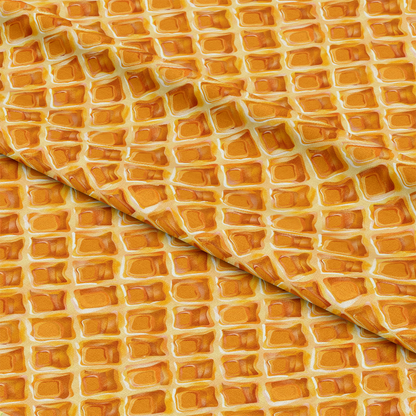 Butter Waffle Pattern 10 Quilting Cotton Fabric