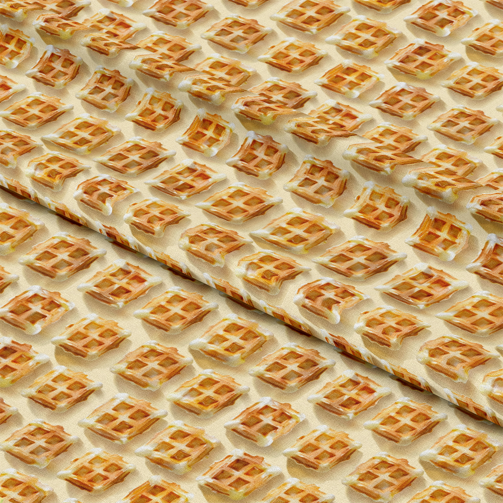 Butter Waffle Pattern 12 Quilting Cotton Fabric