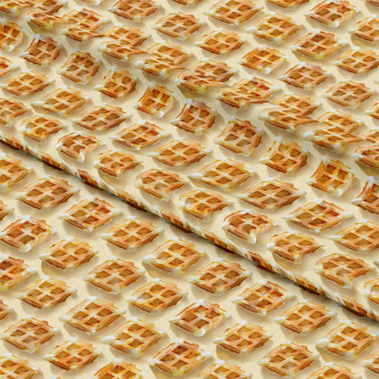 Butter Waffle Pattern 12 Quilting Cotton Fabric