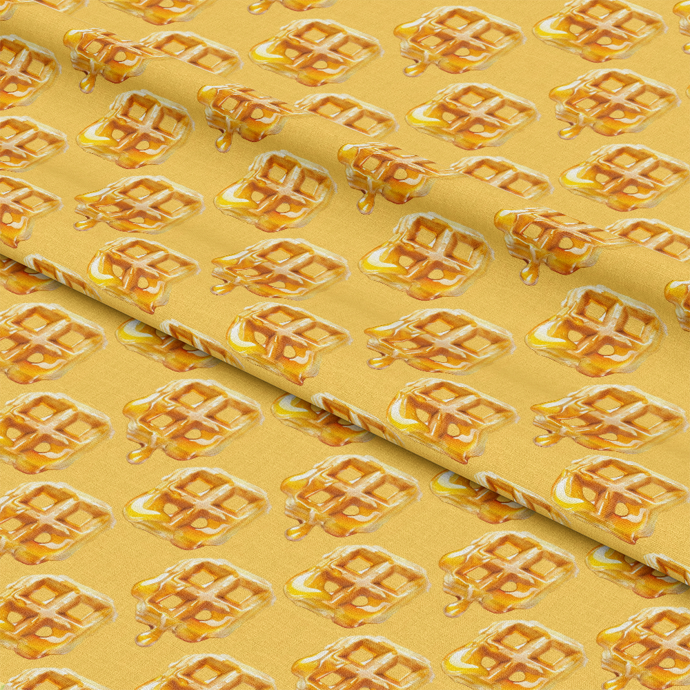 Butter Waffle Pattern 2 Quilting Cotton Fabric