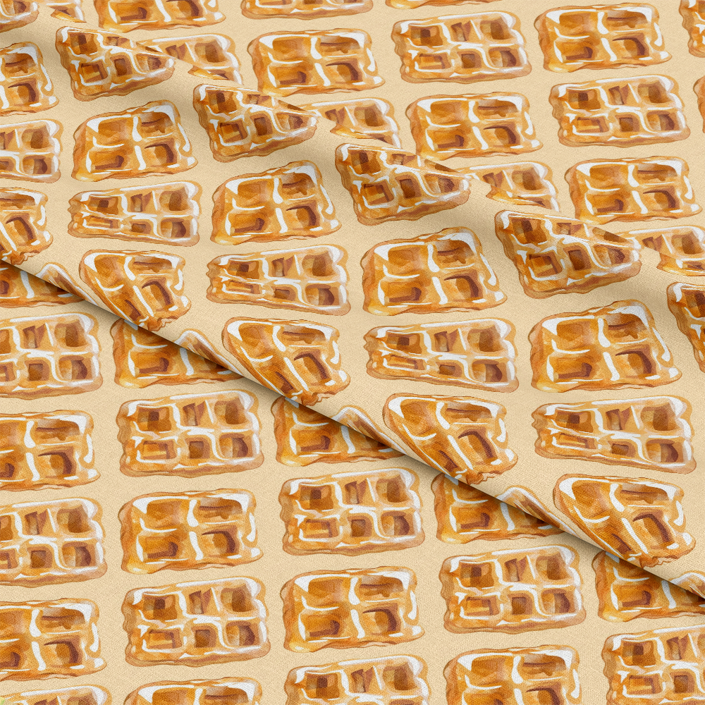 Butter Waffle Pattern 3 Quilting Cotton Fabric