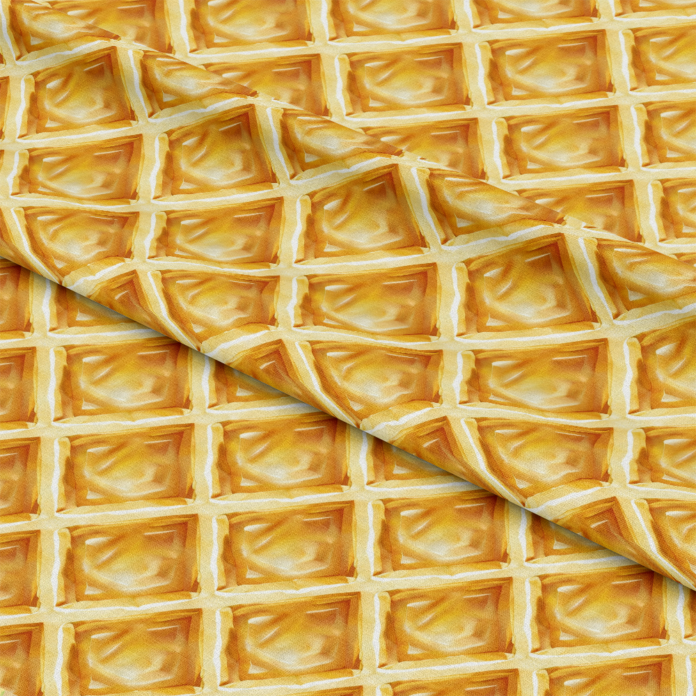 Butter Waffle Pattern 5 Quilting Cotton Fabric