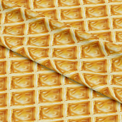 Butter Waffle Pattern 5 Quilting Cotton Fabric