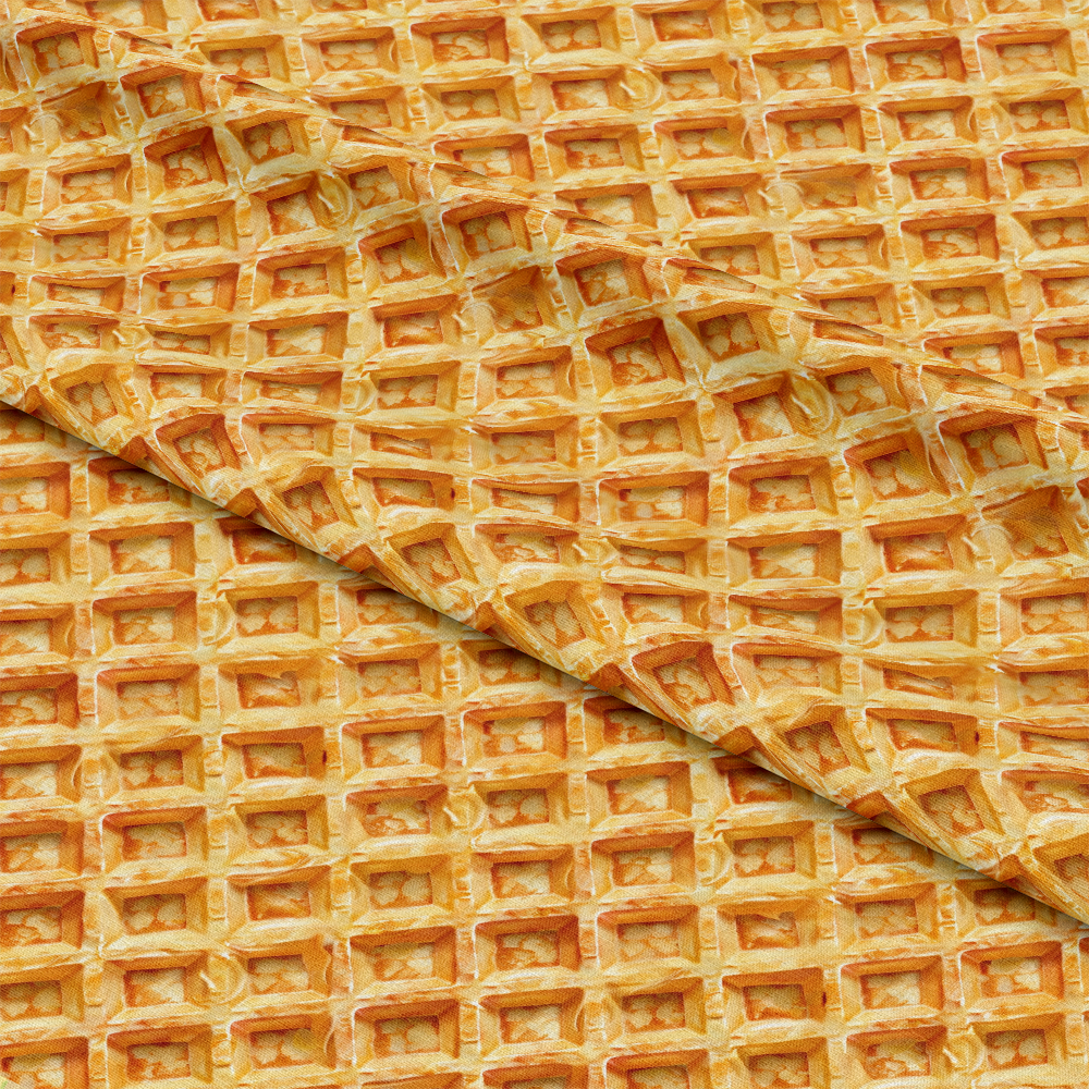 Butter Waffle Pattern 6 Quilting Cotton Fabric