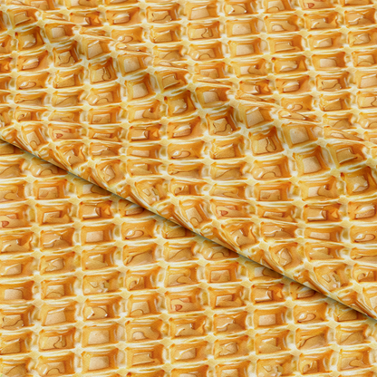 Butter Waffle Pattern 8 Quilting Cotton Fabric