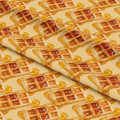 Butter Waffle Pattern 9 Quilting Cotton Fabric