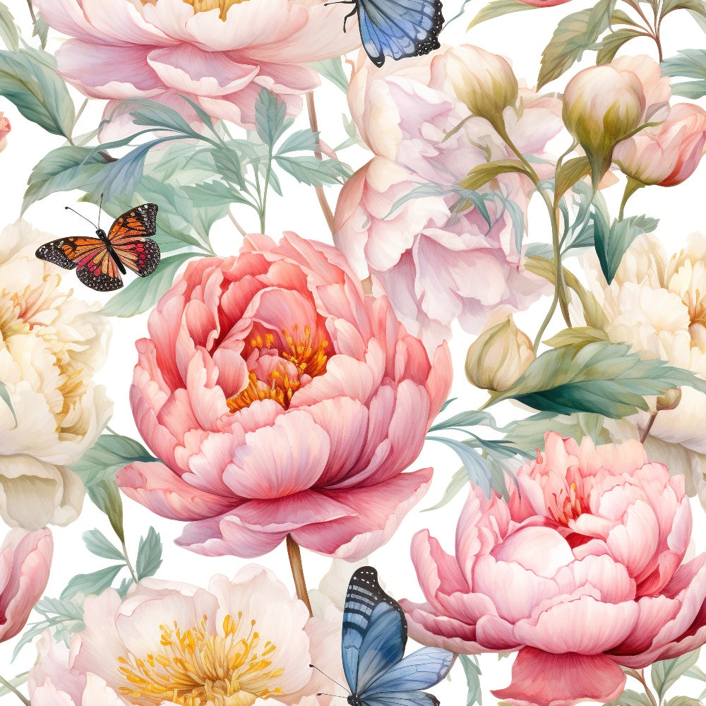 Butterfly Dance Pattern 1 Quilting Cotton Fabric
