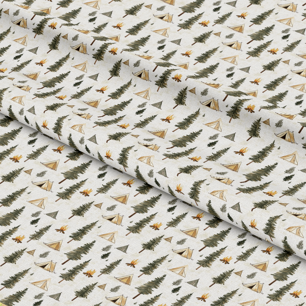 Camping in the Forest Pattern 2 Quilting Cotton Fabric