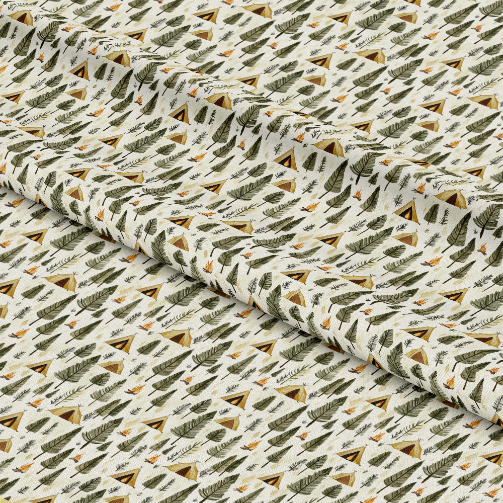 Camping in the Forest Pattern 3 Quilting Cotton Fabric