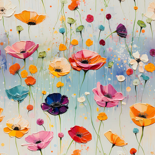 Candy Florals Pattern 1 Quilting Cotton Fabric