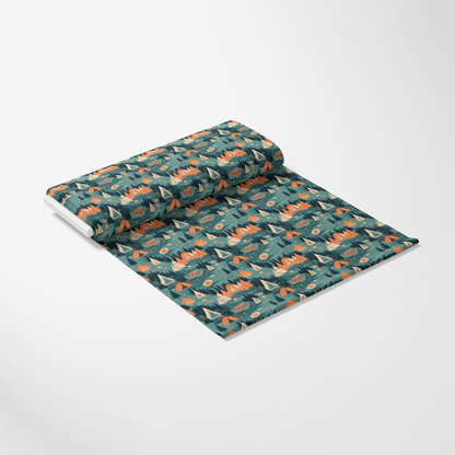 Camping Graphics Pattern 5 Quilting Cotton Fabric