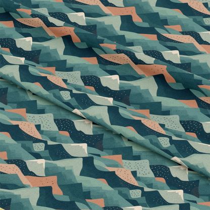 Camping Graphics Pattern 8 Quilting Cotton Fabric