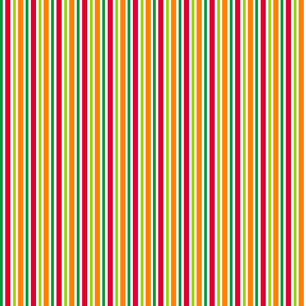 Vertical stripes in alternating colors of red, orange, yellow, green, and blue create a vibrant pattern across the image.