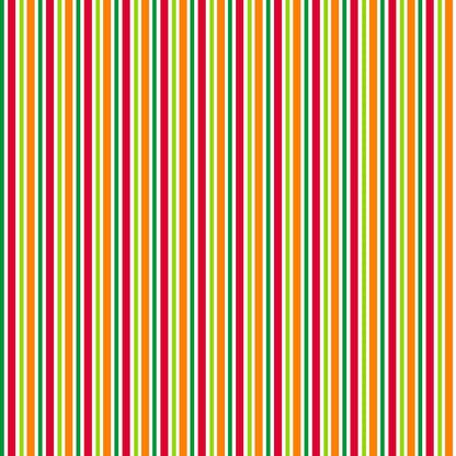 Vertical stripes in alternating colors of red, orange, yellow, green, and blue create a vibrant pattern across the image.