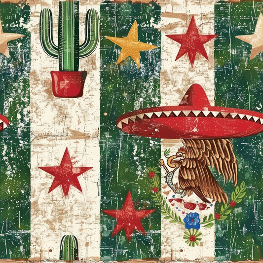 Celebrate Mexico Pattern 20 Quilting Cotton Fabric