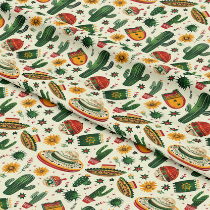 Celebrate Mexico Pattern 2 Quilting Cotton Fabric