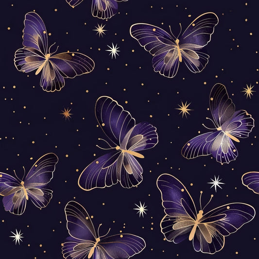 Celestial Butterfly Garden Pattern 10 Quilting Cotton Fabric