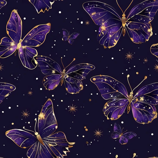 Celestial Butterfly Garden Pattern 15 Quilting Cotton Fabric