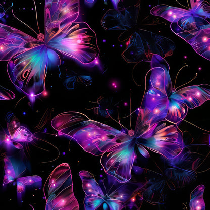 Celestial Butterfly Garden Pattern 18 Quilting Cotton Fabric